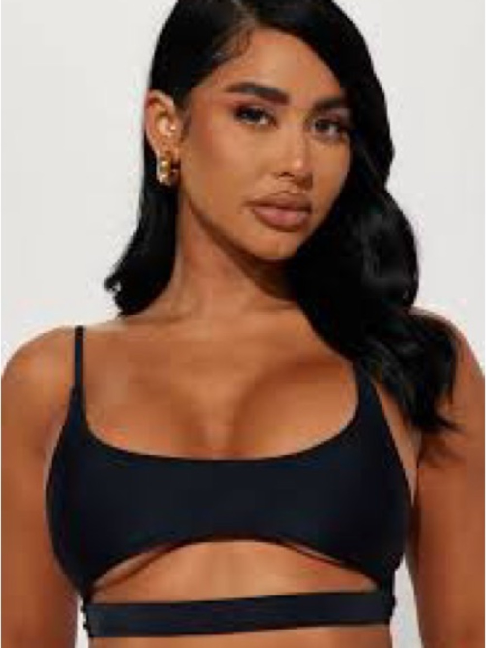 Black Cutout Bikini Top